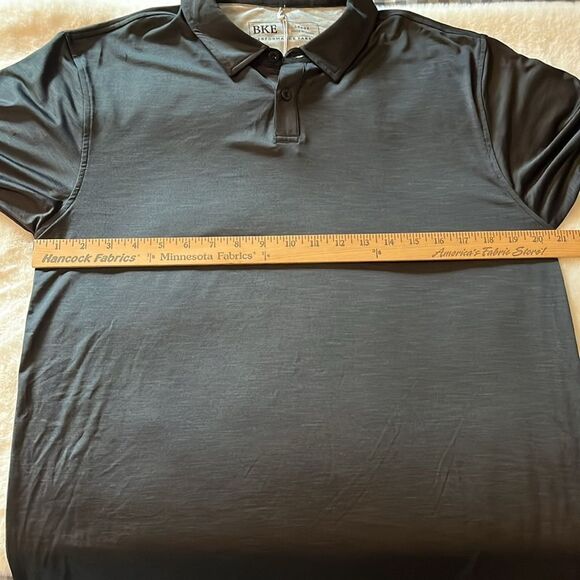 New! BKE Kezar Performance Polo Shirt Black Size Large NWT - Picture 9 of 13